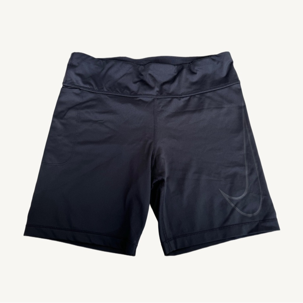 NWOT | NIKE dri-fit high waisted black bike shorts with drawstring